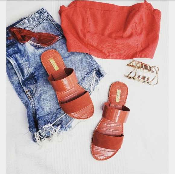 🚨The Señorita// brick 2 strap sandal - Picture 2 of 5